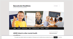 Desktop Screenshot of dyscalculiaheadlines.com